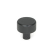 From The Anvil - Matt Black Brompton Cabinet Knob - 25mm (No rose) | Sku. 46839 | Trade Door Handles.