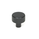 From The Anvil - Matt Black Brompton Cabinet Knob - 25mm (No rose) | Sku. 46839 | Trade Door Handles.