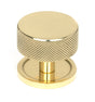 From The Anvil - Polished Brass Brompton Cabinet Knob - 38mm (Plain) | Sku. 46840 | Trade Door Handles.
