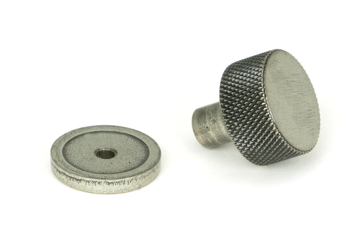 From The Anvil - Pewter Brompton Cabinet Knob - 25mm (Plain) | Sku. 46842 | Trade Door Handles.