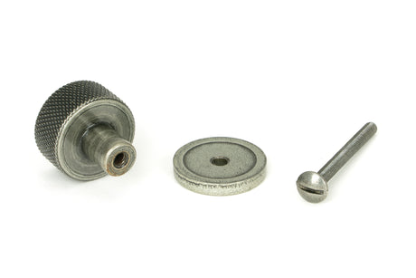 From The Anvil - Pewter Brompton Cabinet Knob - 25mm (Plain) | Sku. 46842 | Trade Door Handles.