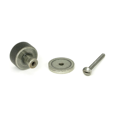 From The Anvil - Pewter Brompton Cabinet Knob - 25mm (Plain) | Sku. 46842 | Trade Door Handles.