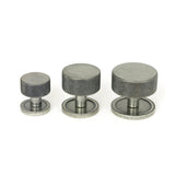 From The Anvil - Pewter Brompton Cabinet Knob - 25mm (Plain) | Sku. 46842 | Trade Door Handles.
