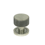 From The Anvil - Pewter Brompton Cabinet Knob - 25mm (Plain) | Sku. 46842 | Trade Door Handles.