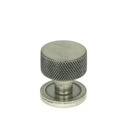 From The Anvil - Pewter Brompton Cabinet Knob - 25mm (Plain) | Sku. 46842 | Trade Door Handles.