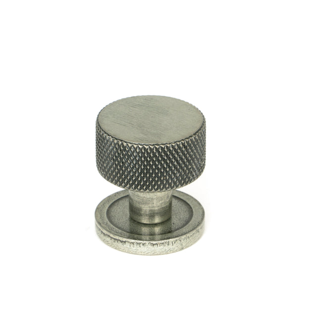 From The Anvil - Pewter Brompton Cabinet Knob - 25mm (Plain) | Sku. 46842 | Trade Door Handles.