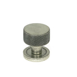 From The Anvil - Pewter Brompton Cabinet Knob - 25mm (Plain) | Sku. 46842 | Trade Door Handles.