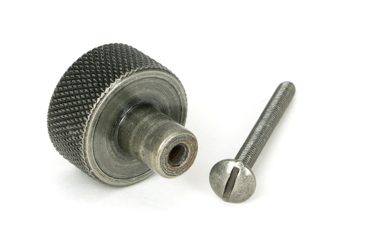 From The Anvil - Pewter Brompton Cabinet Knob - 25mm (No rose) | Sku. 46843 | Trade Door Handles.
