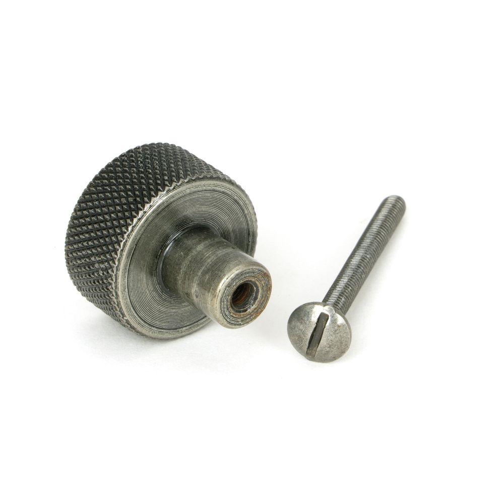 From The Anvil - Pewter Brompton Cabinet Knob - 25mm (No rose) | Sku. 46843 | Trade Door Handles.