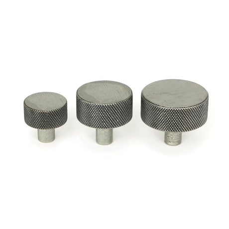 From The Anvil - Pewter Brompton Cabinet Knob - 25mm (No rose) | Sku. 46843 | Trade Door Handles.
