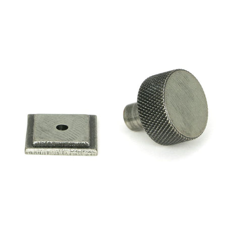 From The Anvil - Pewter Brompton Cabinet Knob - 25mm (Square) | Sku. 46845 | Trade Door Handles.