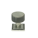 From The Anvil - Pewter Brompton Cabinet Knob - 25mm (Square) | Sku. 46845 | Trade Door Handles.