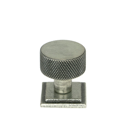 From The Anvil - Pewter Brompton Cabinet Knob - 25mm (Square) | Sku. 46845 | Trade Door Handles.