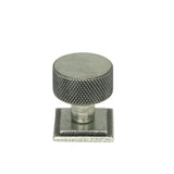 From The Anvil - Pewter Brompton Cabinet Knob - 25mm (Square) | Sku. 46845 | Trade Door Handles.