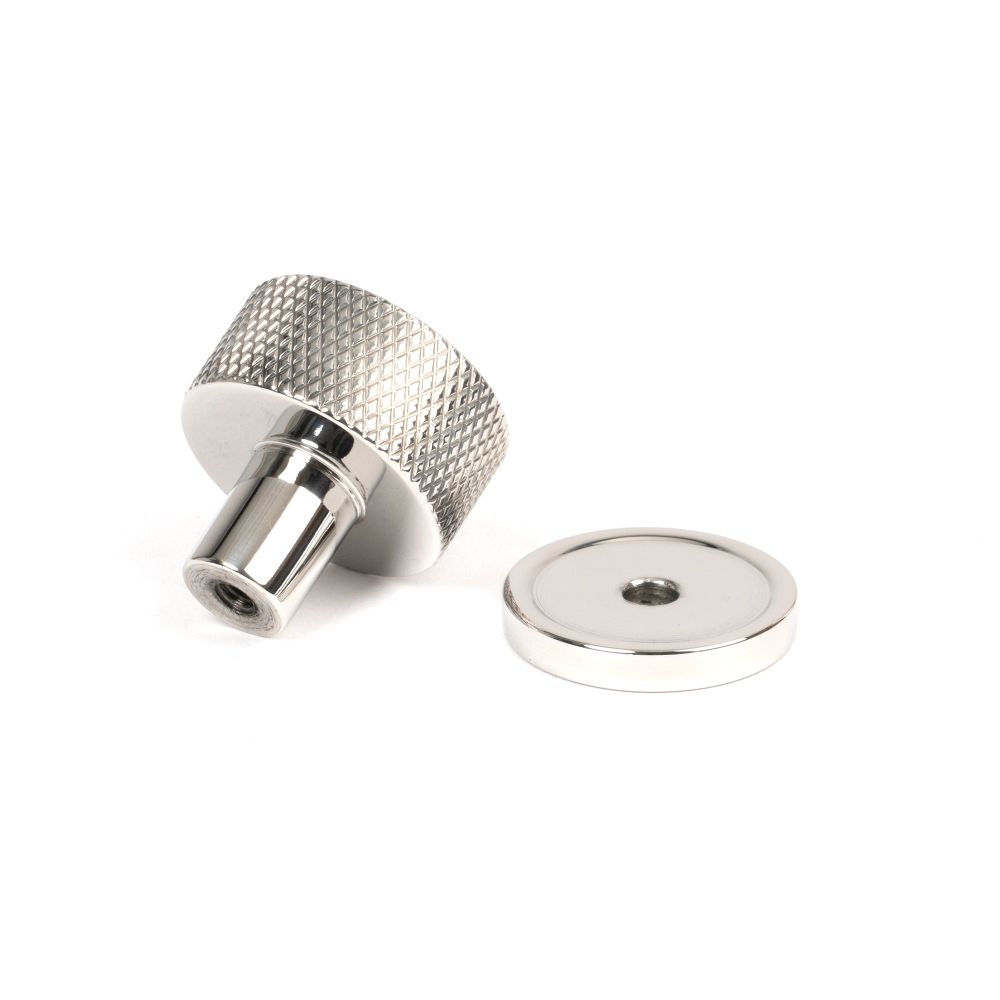From The Anvil - Polished SS (304) Brompton Cabinet Knob - 25mm (Plain) | Sku. 46846 | Trade Door Handles.