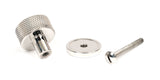 From The Anvil - Polished SS (304) Brompton Cabinet Knob - 25mm (Plain) | Sku. 46846 | Trade Door Handles.