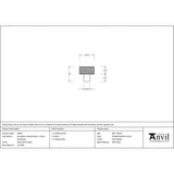 From The Anvil - Polished SS (304) Brompton Cabinet Knob - 25mm (No rose) | Sku. 46847 | Trade Door Handles.