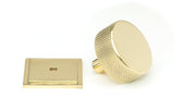 From The Anvil - Polished Brass Brompton Cabinet Knob - 38mm (Square) | Sku. 46848 | Trade Door Handles.