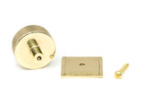 From The Anvil - Polished Brass Brompton Cabinet Knob - 38mm (Square) | Sku. 46848 | Trade Door Handles.