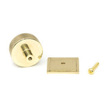 From The Anvil - Polished Brass Brompton Cabinet Knob - 38mm (Square) | Sku. 46848 | Trade Door Handles.