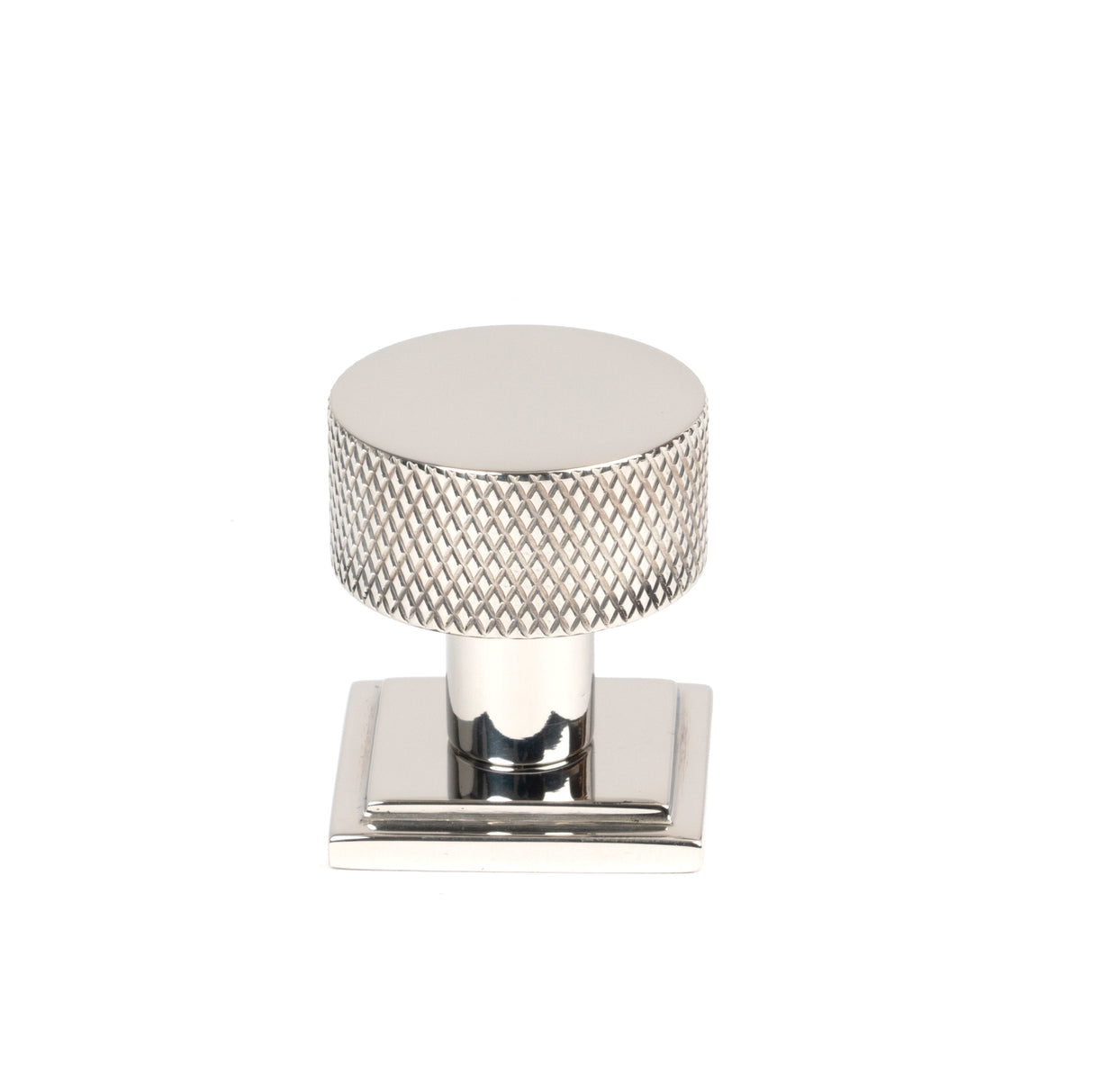 From The Anvil - Polished SS (304) Brompton Cabinet Knob - 25mm (Square) | Sku. 46849 | Trade Door Handles.