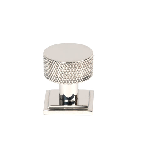 From The Anvil - Polished SS (304) Brompton Cabinet Knob - 25mm (Square) | Sku. 46849 | Trade Door Handles.