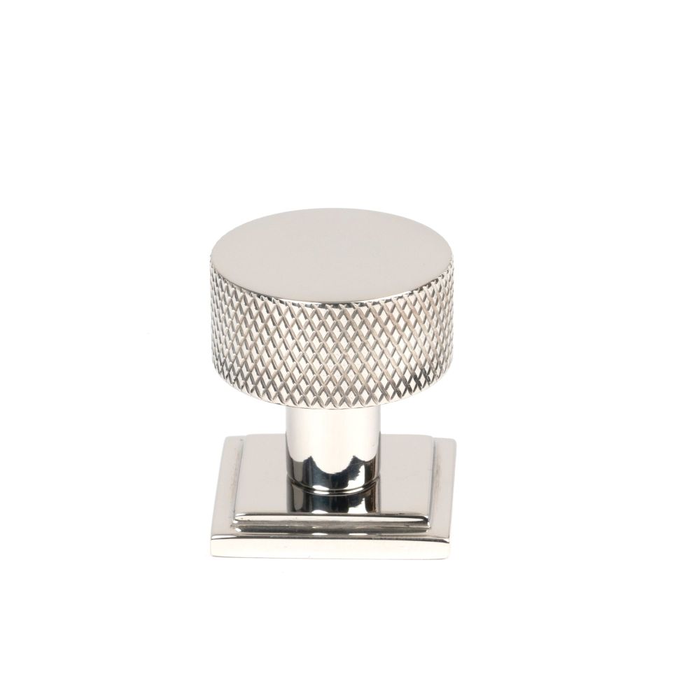 From The Anvil - Polished SS (304) Brompton Cabinet Knob - 25mm (Square) | Sku. 46849 | Trade Door Handles.