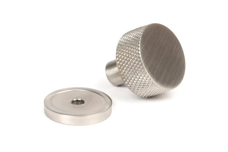 From The Anvil - Satin SS (304) Brompton Cabinet Knob - 25mm (Plain) | Sku. 46850 | Trade Door Handles.