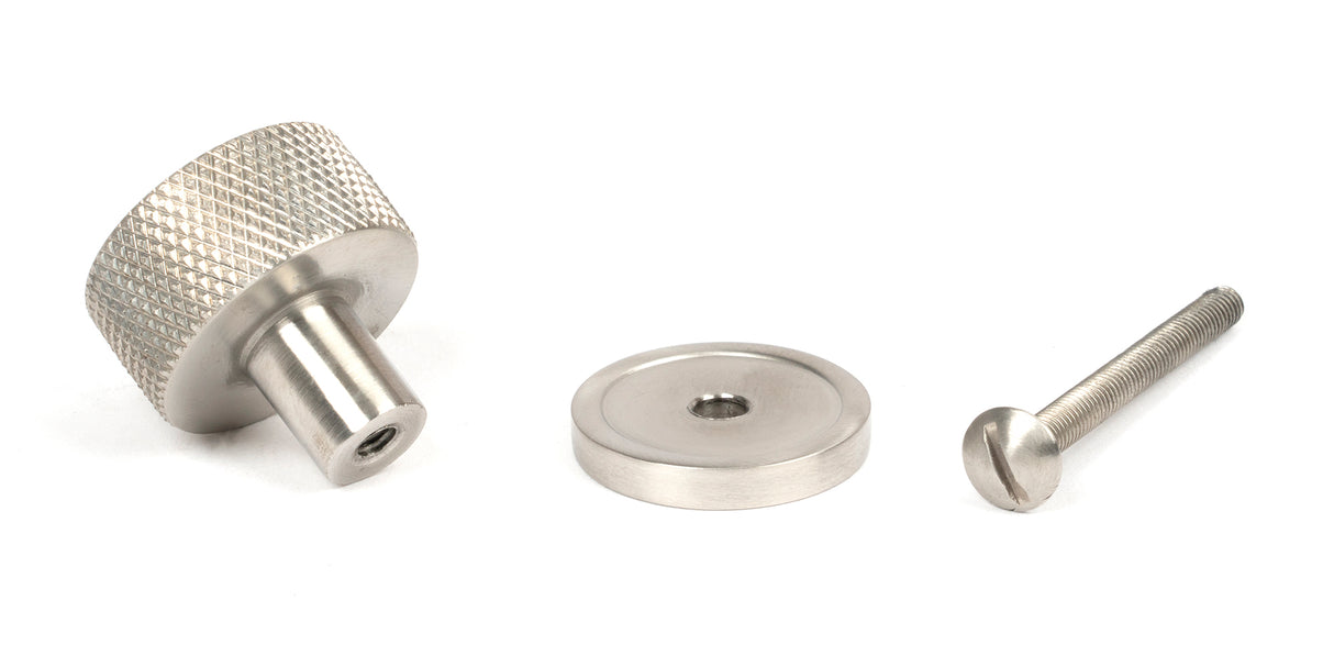 From The Anvil - Satin SS (304) Brompton Cabinet Knob - 25mm (Plain) | Sku. 46850 | Trade Door Handles.