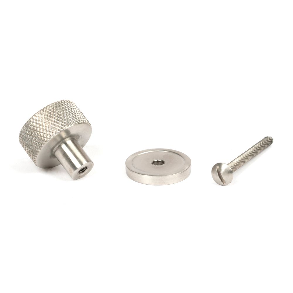 From The Anvil - Satin SS (304) Brompton Cabinet Knob - 25mm (Plain) | Sku. 46850 | Trade Door Handles.