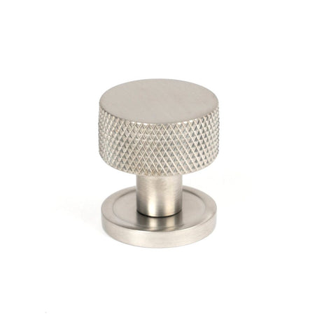 From The Anvil - Satin SS (304) Brompton Cabinet Knob - 25mm (Plain) | Sku. 46850 | Trade Door Handles.