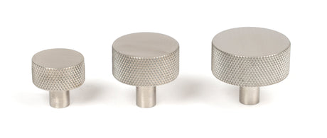 From The Anvil - Satin SS (304) Brompton Cabinet Knob - 25mm (No rose) | Sku. 46851 | Trade Door Handles.