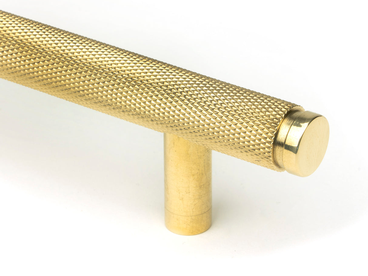 From The Anvil - Polished Brass Full Brompton Pull Handle - Small | Sku. 46852 | Trade Door Handles.
