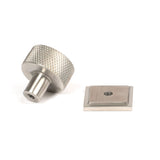 From The Anvil - Satin SS (304) Brompton Cabinet Knob - 25mm (Square) | Sku. 46853 | Trade Door Handles.