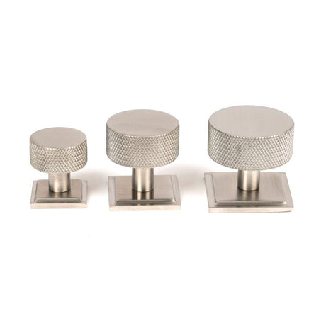 From The Anvil - Satin SS (304) Brompton Cabinet Knob - 25mm (Square) | Sku. 46853 | Trade Door Handles.