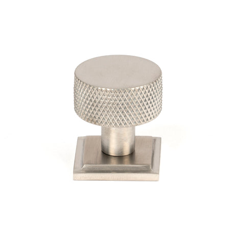 From The Anvil - Satin SS (304) Brompton Cabinet Knob - 25mm (Square) | Sku. 46853 | Trade Door Handles.