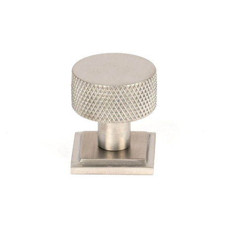 From The Anvil - Satin SS (304) Brompton Cabinet Knob - 25mm (Square) | Sku. 46853 | Trade Door Handles.