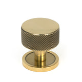 From The Anvil - Aged Brass Brompton Cabinet Knob - 32mm (Plain) | Sku. 46854 | Trade Door Handles.