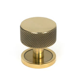 From The Anvil - Aged Brass Brompton Cabinet Knob - 32mm (Plain) | Sku. 46854 | Trade Door Handles.