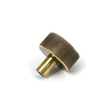 From The Anvil - Aged Brass Brompton Cabinet Knob - 32mm (No rose) | Sku. 46855 | Trade Door Handles.