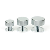 From The Anvil - Polished Chrome Brompton Cabinet Knob - 32mm (Plain) | Sku. 46858 | Trade Door Handles.
