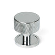 From The Anvil - Polished Chrome Brompton Cabinet Knob - 32mm (Plain) | Sku. 46858 | Trade Door Handles.