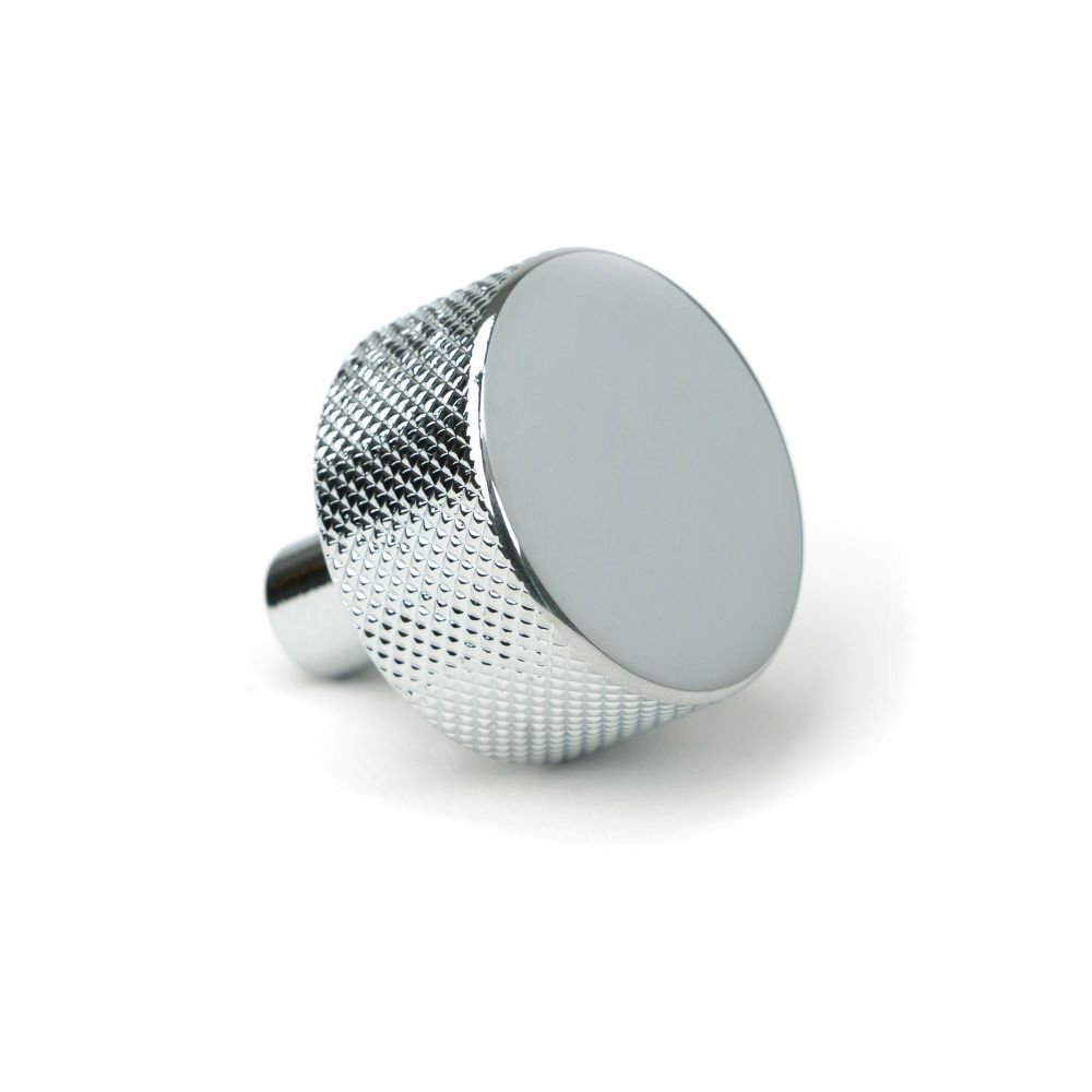 From The Anvil - Polished Chrome Brompton Cabinet Knob - 32mm (No rose) | Sku. 46859 | Trade Door Handles.