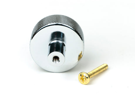From The Anvil - Polished Chrome Brompton Cabinet Knob - 32mm (No rose) | Sku. 46859 | Trade Door Handles.