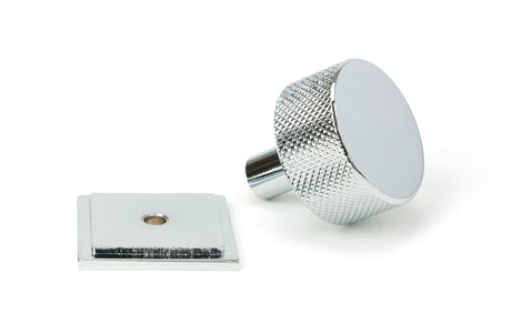 From The Anvil - Polished Chrome Brompton Cabinet Knob - 32mm (Square) | Sku. 46861 | Trade Door Handles.