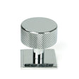 From The Anvil - Polished Chrome Brompton Cabinet Knob - 32mm (Square) | Sku. 46861 | Trade Door Handles.