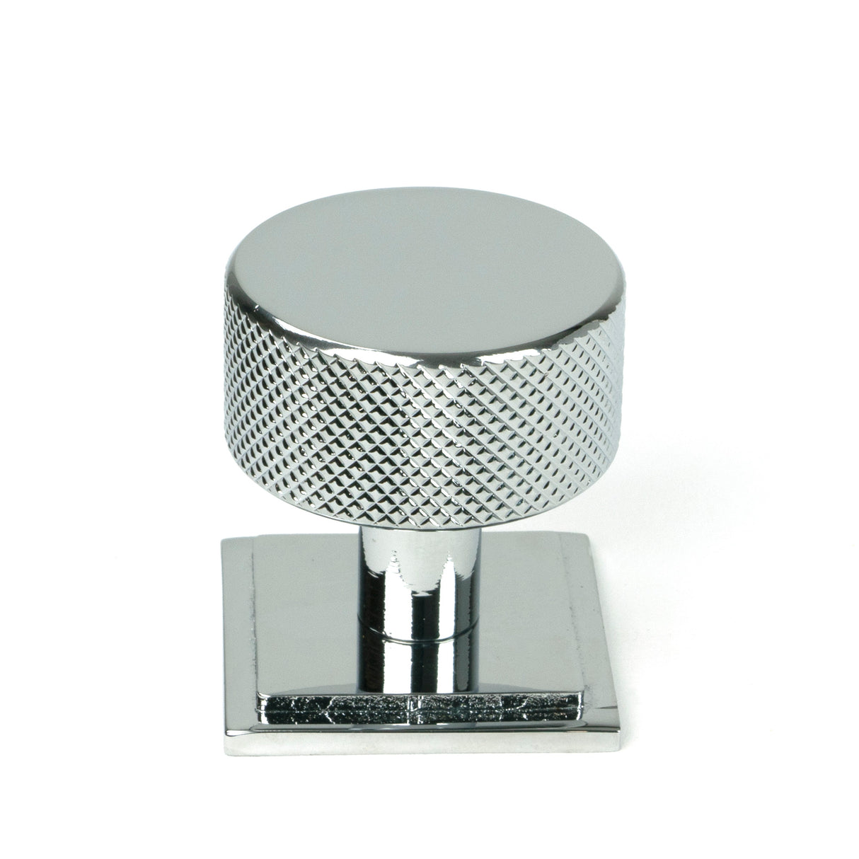From The Anvil - Polished Chrome Brompton Cabinet Knob - 32mm (Square) | Sku. 46861 | Trade Door Handles.