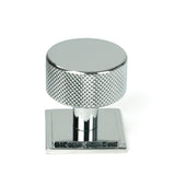From The Anvil - Polished Chrome Brompton Cabinet Knob - 32mm (Square) | Sku. 46861 | Trade Door Handles.