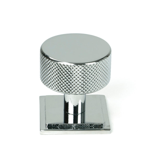 From The Anvil - Polished Chrome Brompton Cabinet Knob - 32mm (Square) | Sku. 46861 | Trade Door Handles.