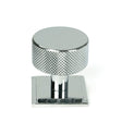 From The Anvil - Polished Chrome Brompton Cabinet Knob - 32mm (Square) | Sku. 46861 | Trade Door Handles.